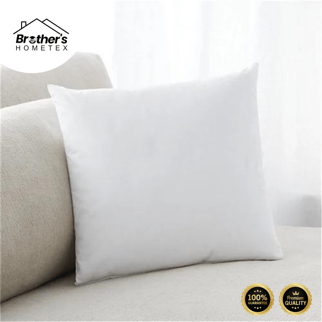 Standard Fiber Cushion, Tissue Fabric, White, (20x20)