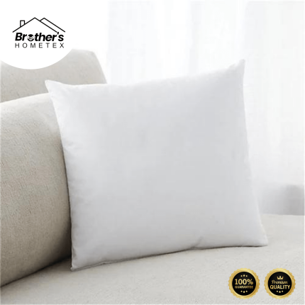 Standard Fiber Cushion, Tissue Fabric, White, (20x20)
