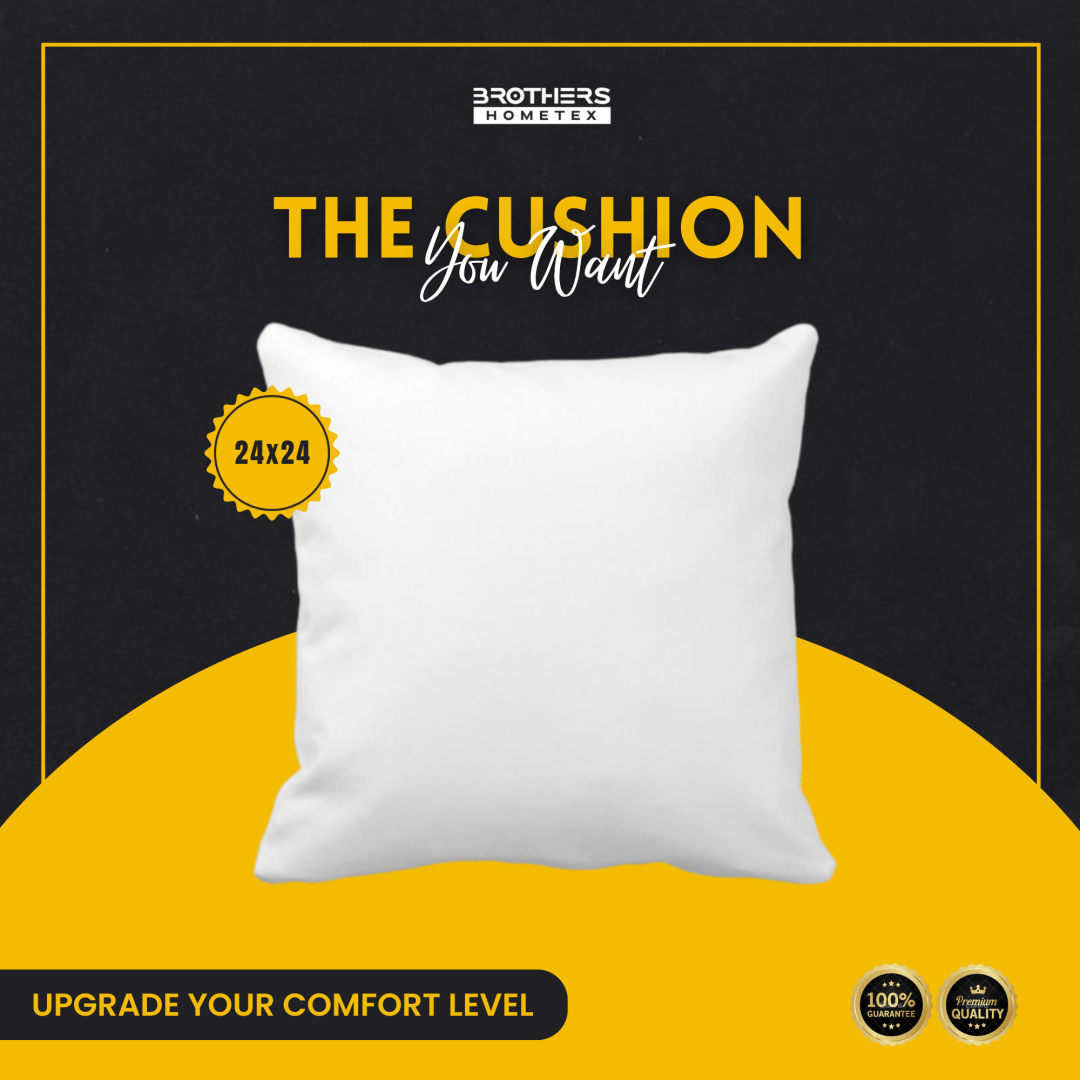 Standard Fiber Cushion, Tissue Febric, 24x24