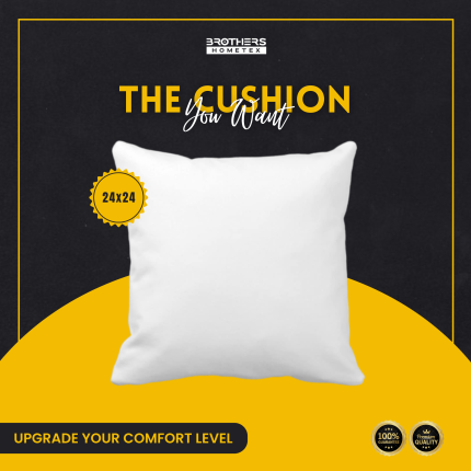 Standard Fiber Cushion, Tissue Febric, 24x24
