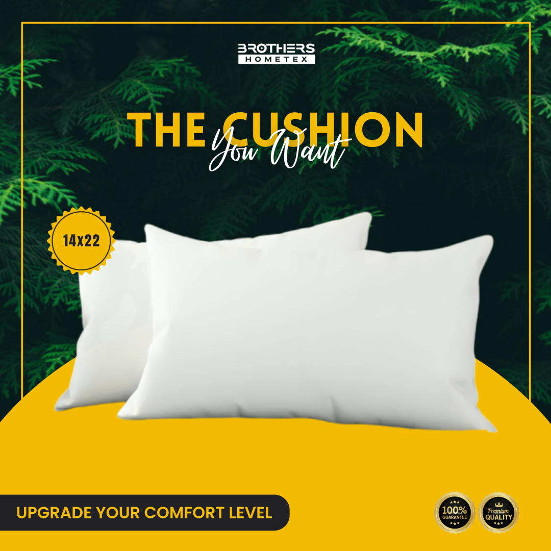 Standard Fiber Cushion, Tissue Febric, 14x22