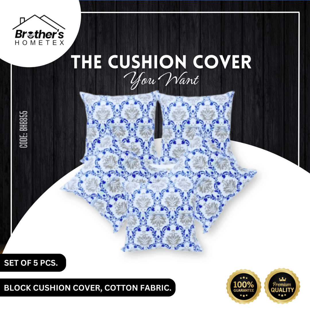 Cushion Cover, Cotton, Block (16_x16_) Cover Only (8)