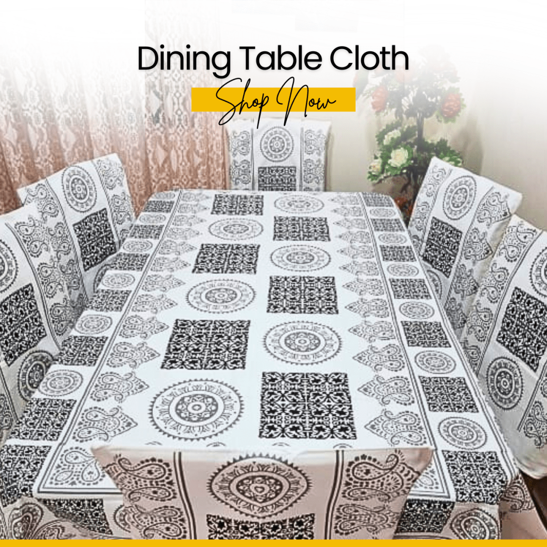 Best Dining Table Cloth Cotton Set for 6 Seater
